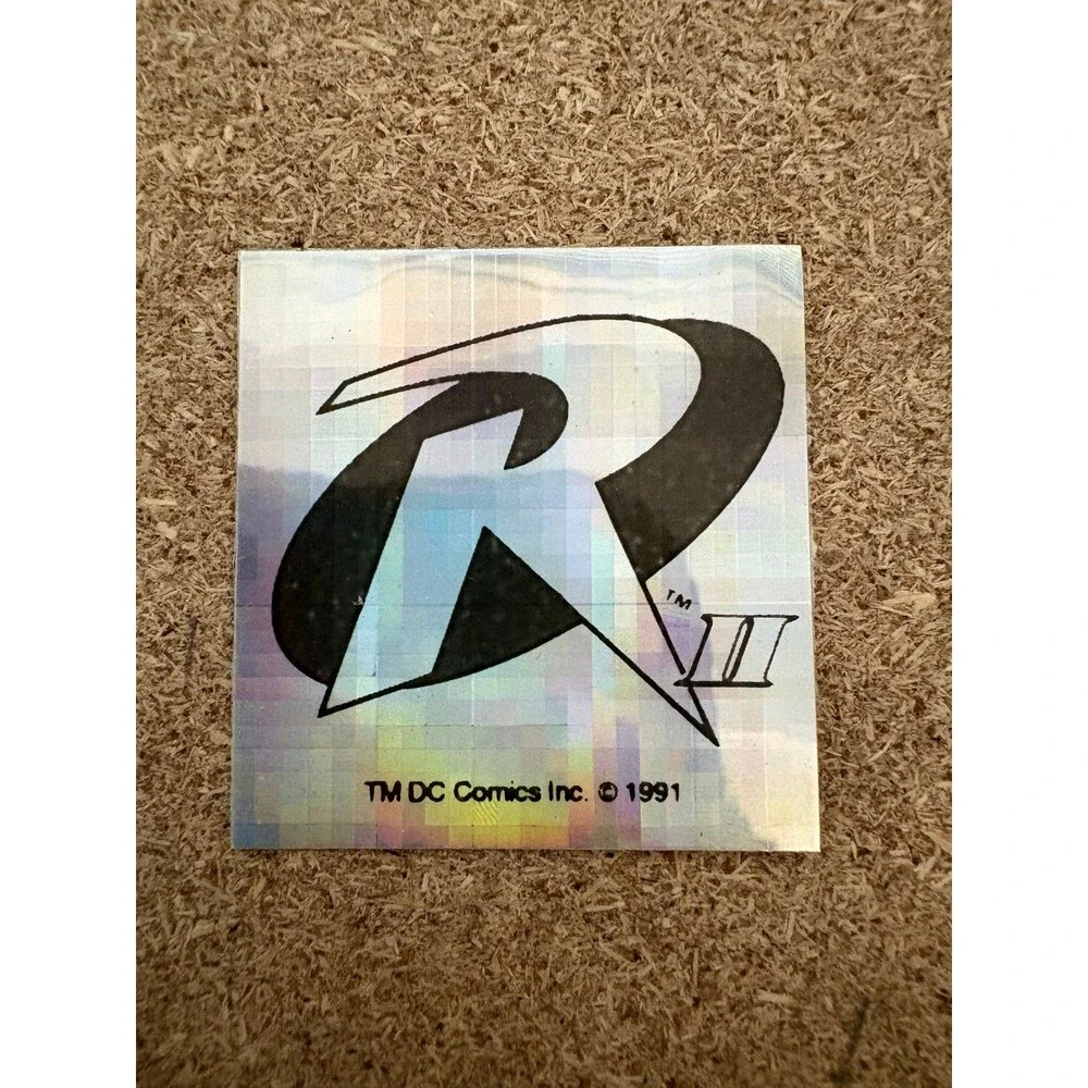 Rare Authentic Vintage Robin 2 1991 Holographic Launch Sticker Like New